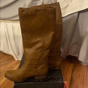 Charlotte Russe tan riding boots NWT